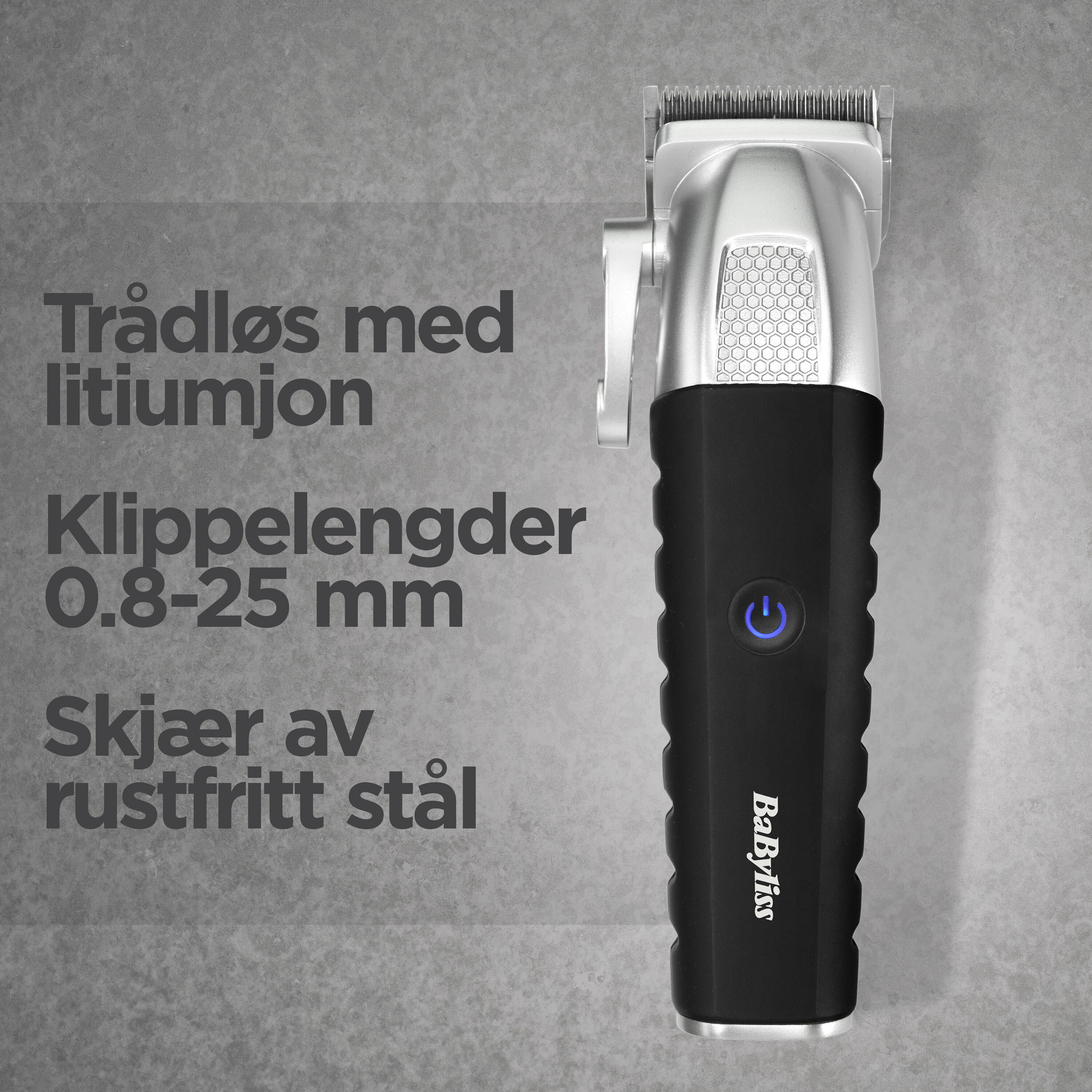 Tr&aring;dl&oslash;s med litiumjon, Klippelengder 0.5 25 mm, Skj&aelig;r av rustfritt st&aring;l